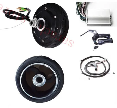 Moteur de moyeu de roue électrique 5 pouces 250W 48V, pièces de scooter électrique à monter soi-même, moteur de moyeu électrique pour scooter