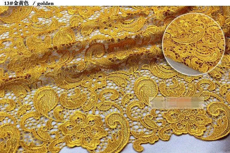 2019 Charming Lace Tops High Quality Water Soluble 3D African Lace Venice Lace Fabrics Wedding Dress Fabrics HY11787162852