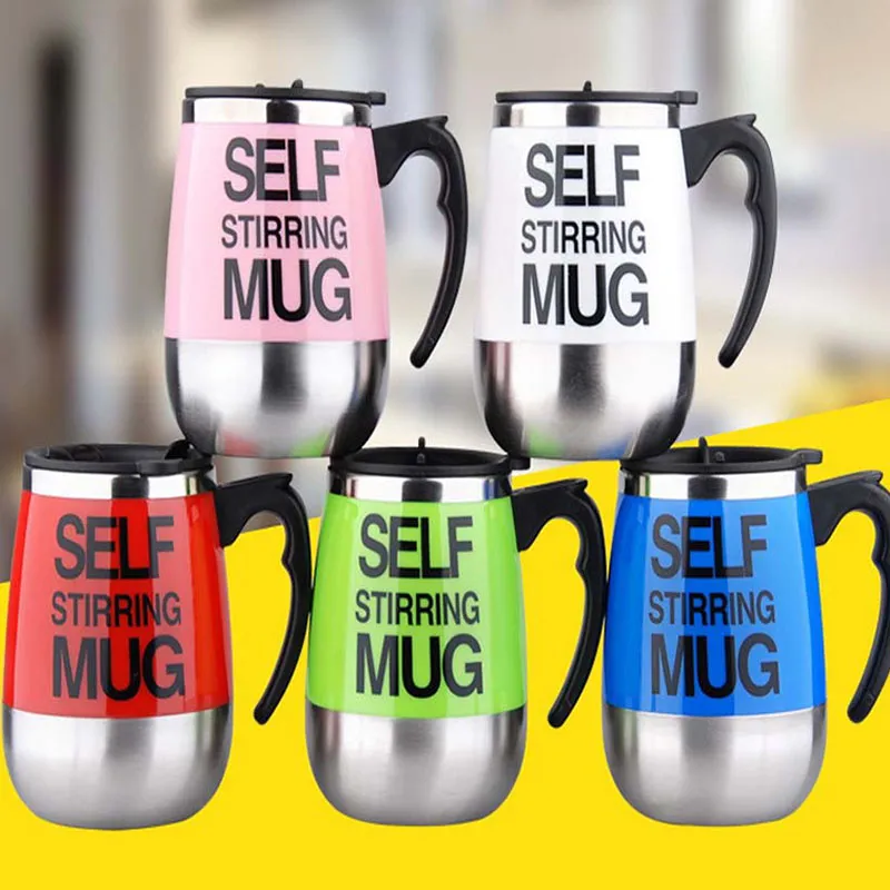 Self Stirring Coffee Cup Mugs Electric Coffee Automatic Electric Travel Mug Coffee Mixing Drinking Thermos Cup mixer WX-C41