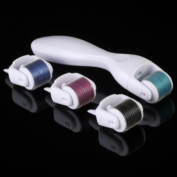 Derma Roller professionale a basso prezzo 600 aghi Dermaroller Microneedle Derma Skin Roller ringiovanimento della pelle anti invecchiamento con 10 dimensioni opzionali