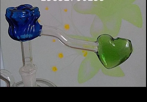 Rose heart pot --glass hookah smoking pipe Glass bongs - oil rigs glass bongs glass hookah smoking pipe - vape- vaporizer