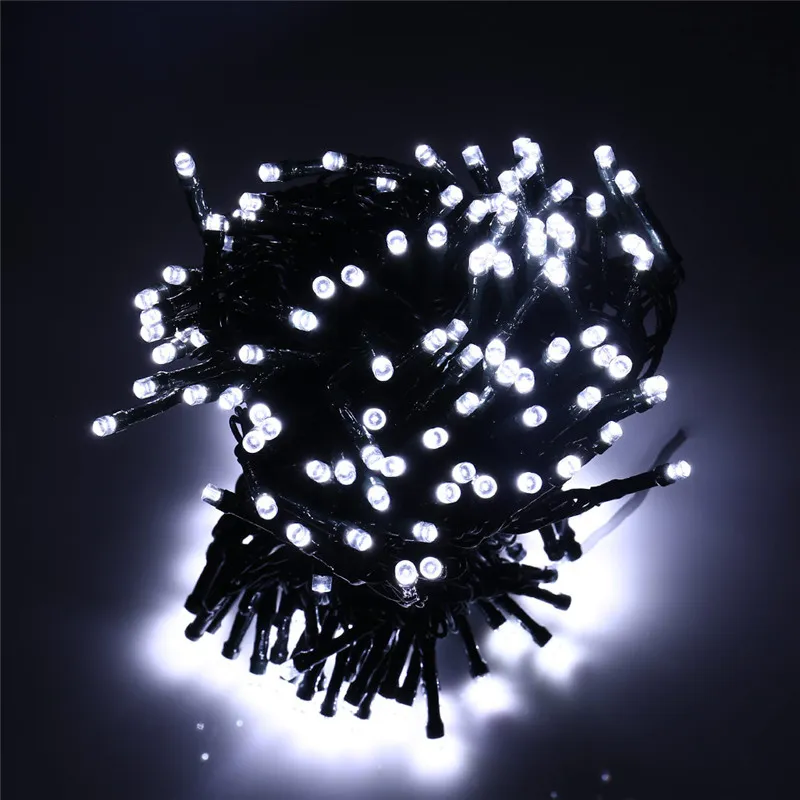 22M 200 LED chaîne solaire fée lumières étanche énergie solaire 8 Modes 7M 12M lumières solaires pour Noël Halloween décoration de jardin