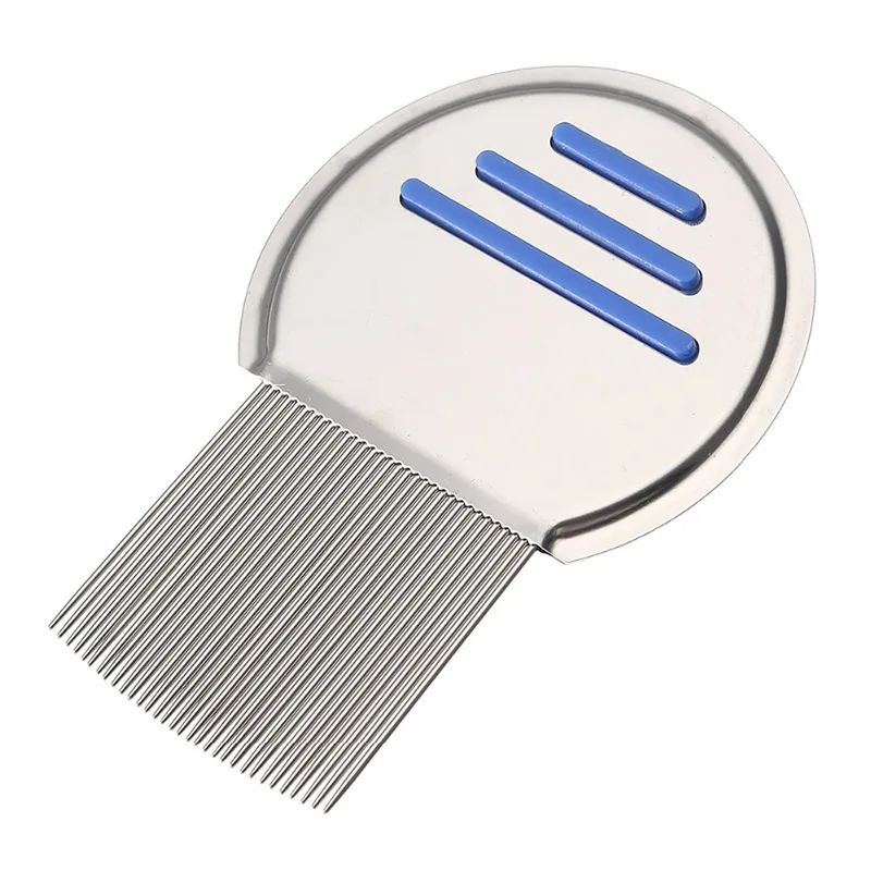 Terminator Lice Comb Nit Free Kids Hair Rid Headlice Superdensity Stainless Steel Metal Teeth Remove Nits Brush for Pet Dog Cat