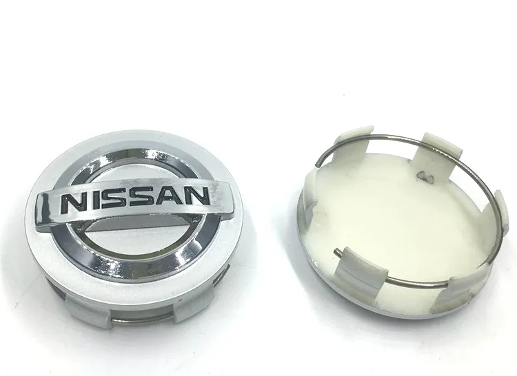 4pcs 54 mm Car Nissan Logo Wheel Center Caps Cover Auto Metal+Plastic