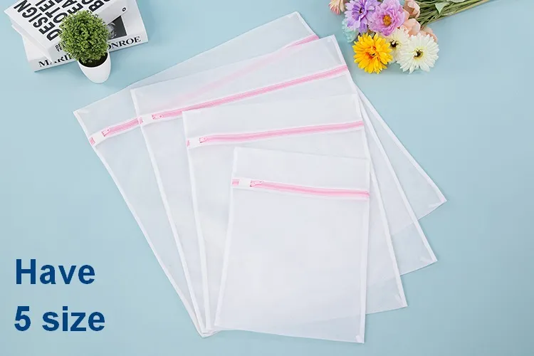 5 Storlek Tvättmaskin Specialiserad Underkläder Tvättväska Mesh Bag Bra Tvätt Tvättbyxa Vård Tvättväska