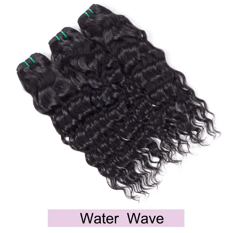 El cabello humano de la onda del cuerpo recto de Malasia de grado 8a teje 3/4 paquetes de extensiones de cabello humano Remy barato de la onda de agua profunda rizada rizada brasileña