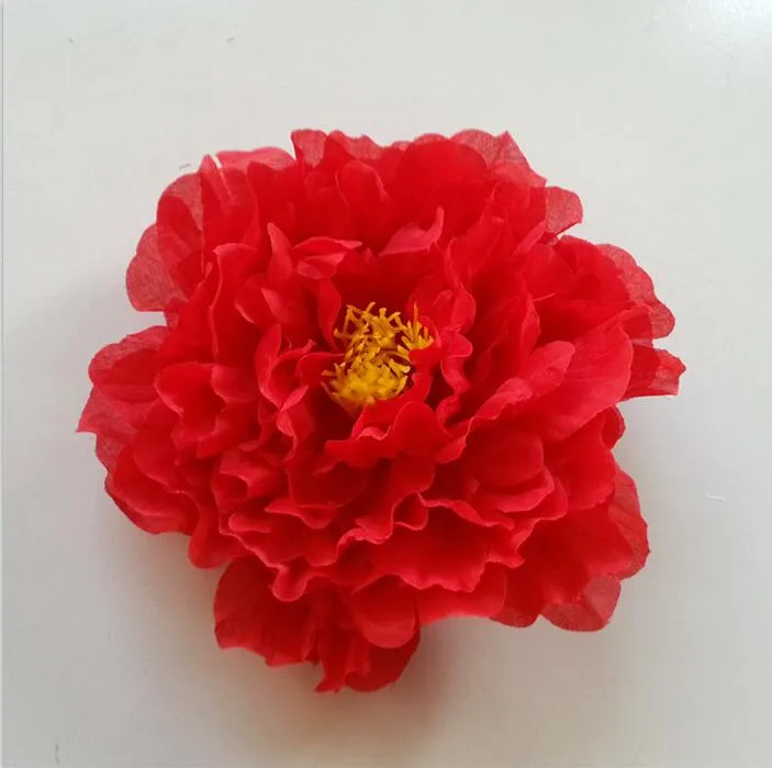 Vente en gros - Fleurs artificielles pivoine fleurs en soie fleurs accessoires de danse 20CM grande pivoine Livraison gratuite