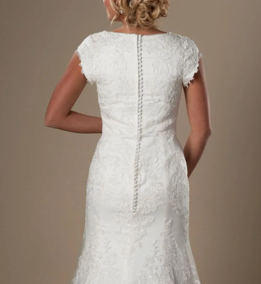CLLA dress Dames Scoop bruidsjurken mouwloze kant applicaties bruidsjurk voor bruid korte trouwjurken, wit, 34