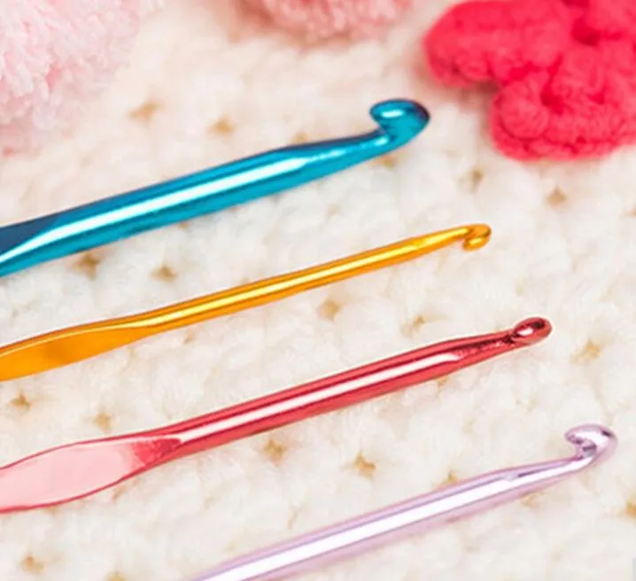 / Set Многоцветные алюминиевые крючки для вязания Иглы Knit Weave Craft Пряжа швейные инструменты вязания Крючки вязальные спицы