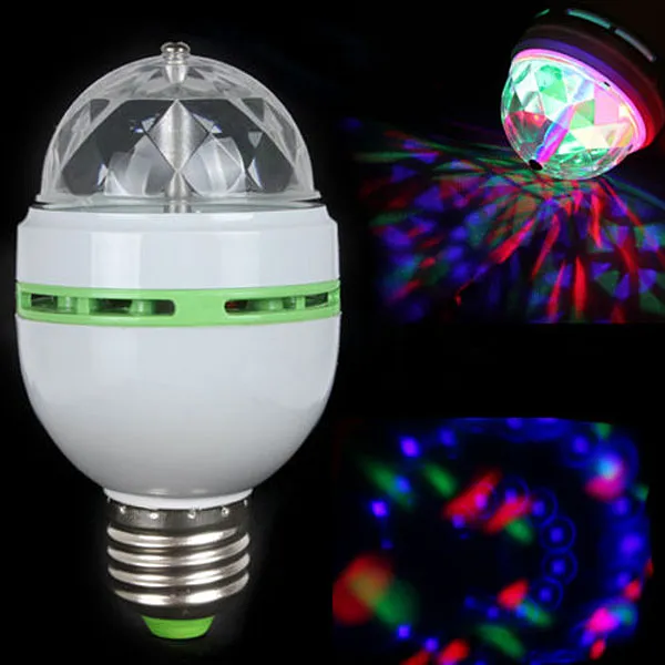 Lampe LED E27 RGB 16 couleurs, 3W AC 110V 220V, lumière de scène DJ Disco fête Pub E003746067300