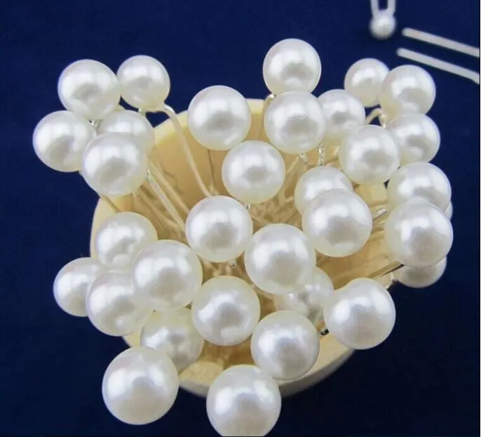 11 Цвета для выбора 8 мм Pearl Pair Pin для свадебных модных сплавов волос клипы леди волос ювелирные изделия для волос 8000 шт. DHL Бесплатная доставка