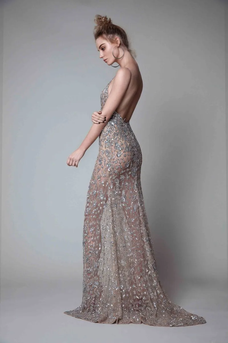 berta silver dress Never Worn Berta Privee 22- P08 Wedding Dress