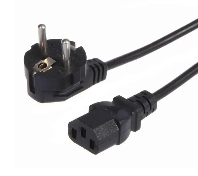 AC DC EU UK US AU Power Cord Cable Desktop Monitor Computer Universal 3 Prong Cord 12M DHL 7824167