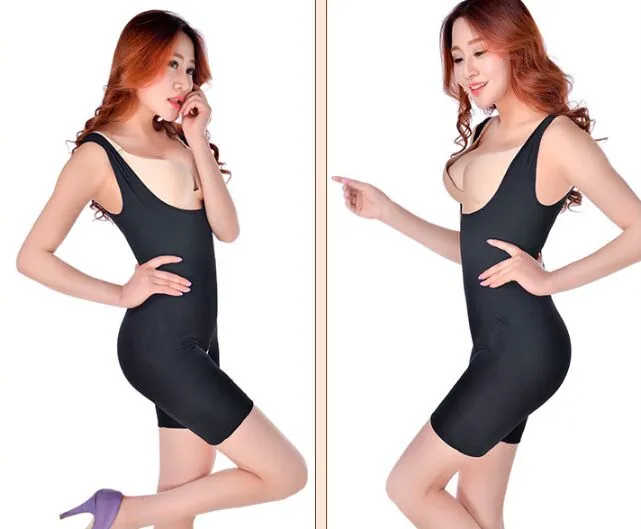 Donna Bamboo Dimagrante Sottoseno Shapewear Corsetto Shaper Body Suit Vita Tummy Shaper S-XXL