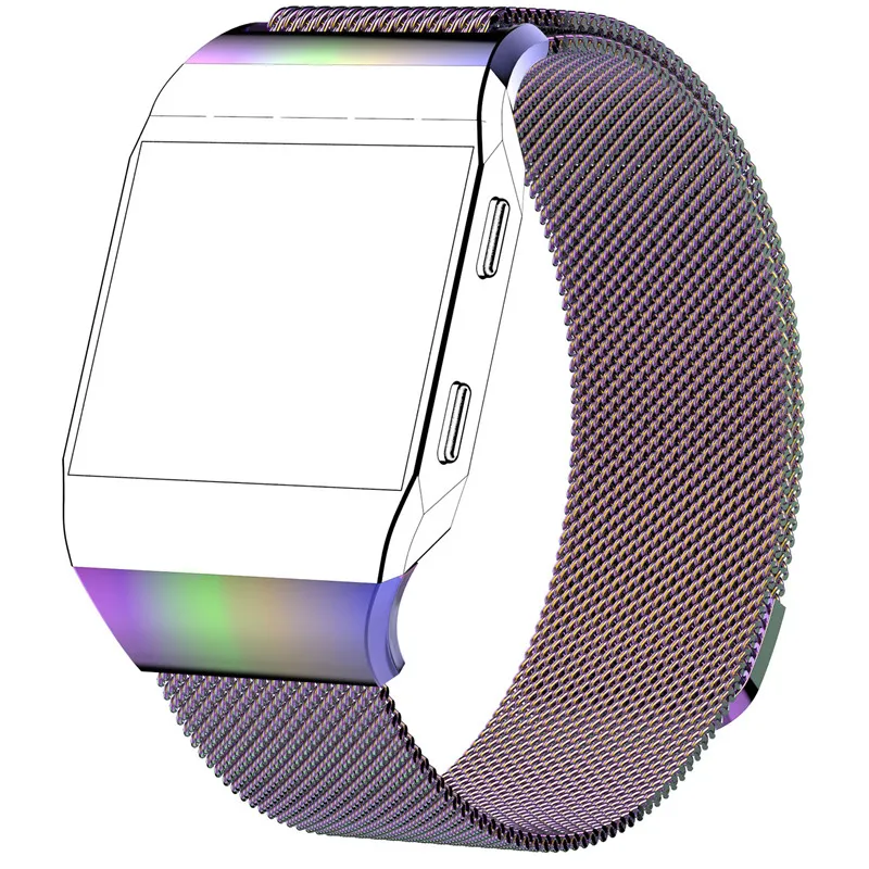 Najnowsze inteligentne akcesoria do paska ze stali nierdzewnej Fitbit Ionic Smart Watch Band Band Metal Wymiana dla FitBit Ionic
