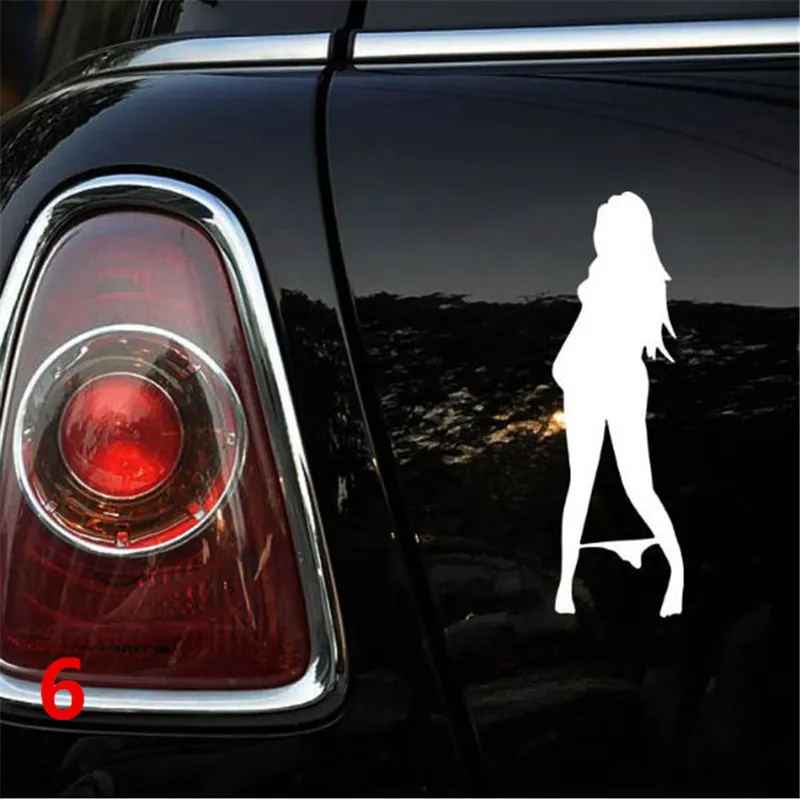 Sexig tjej bil dekal klistermärke bil kropp klistermärke auto body decoration lady car reflekterande klistermärken auto decals atp242