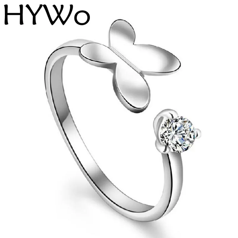 Double Heart angel Zirkoon 925 Sterling Zilveren Ringen met Vrouwen Bruiloft Mode Ringen Fit Pandora open ontwerp Aanpasbare Groothandel