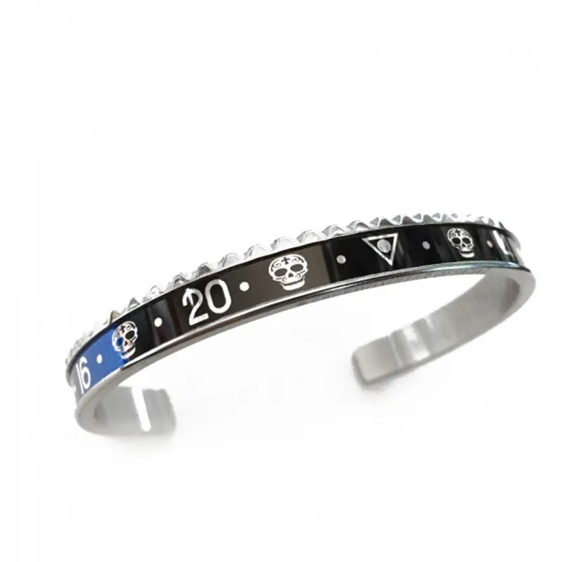 sport running beach bangle skull stainless steel bangles motorcycle car style cuff bracelet for women men gift SP042761