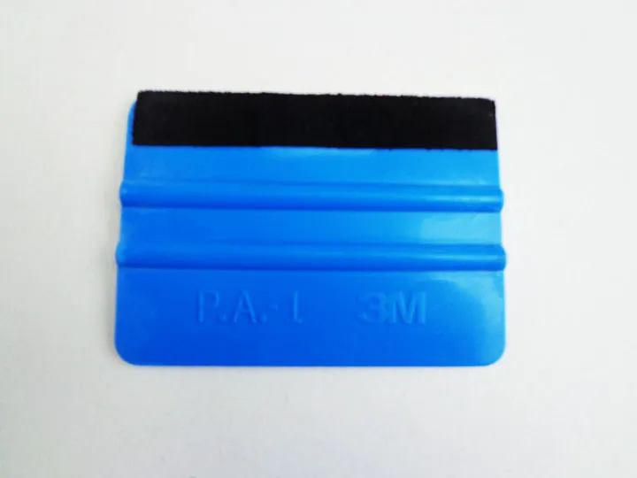 Care Cleaning Tools Car Vinyl Film wrapping tools Blue color 3M Scraper squeegee with felt edge size 10cm*7cm