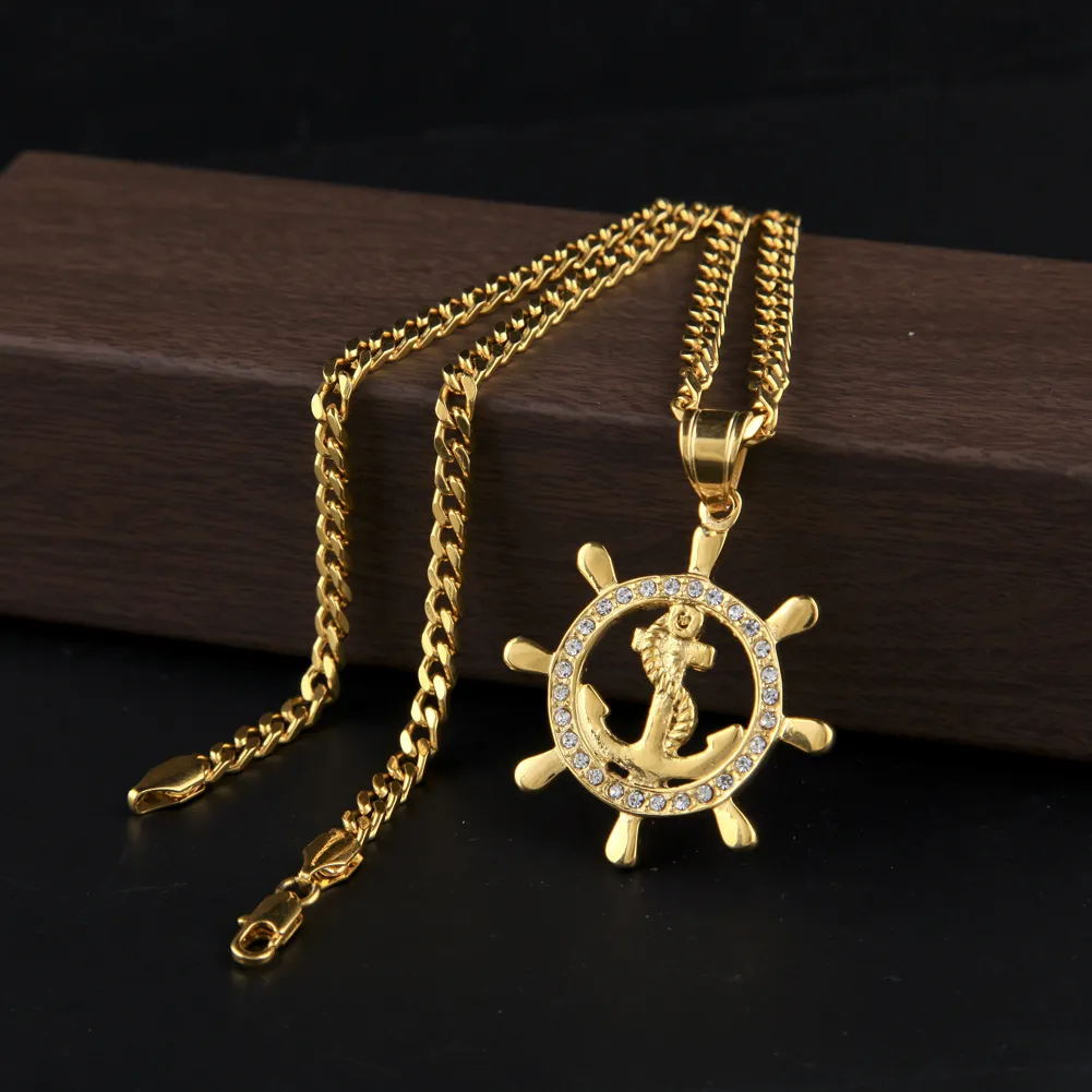 Hip Hop Jesus Anchor Gold Anchor Pendant Gold/Silver Stainless Steel Pirate  Navy Hook Mens Jewelry Gift RGF3 From Original_factory6, $18.46 | DHgate.Com