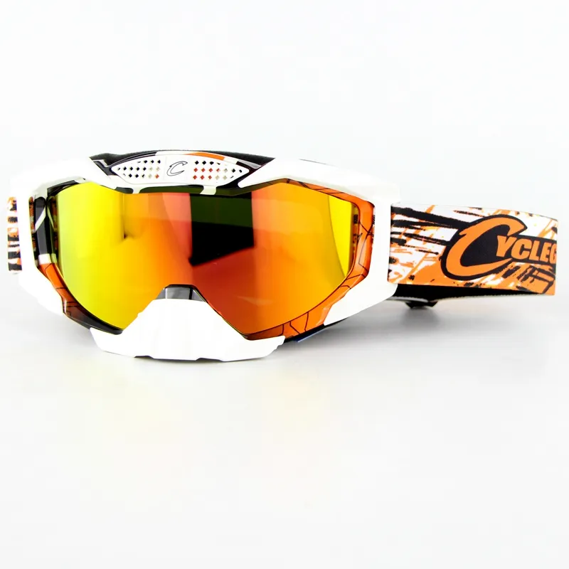 2019 Nouvelles lunettes de soleil de cyclisme Lunettes de moto Lunettes de ski Femmes Hommes Motocross ATV Quad Lunettes coupe-vent tout-terrain Lunettes MX1963