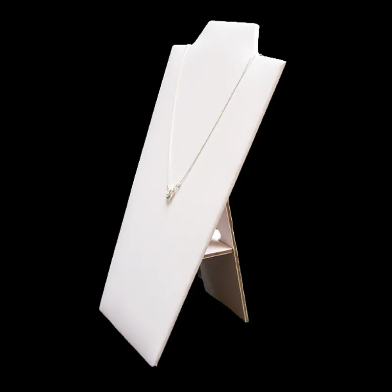 's kettingscherm ketting staan ​​zwart fluweel 8 12quot wit leer en zwart leer5995124