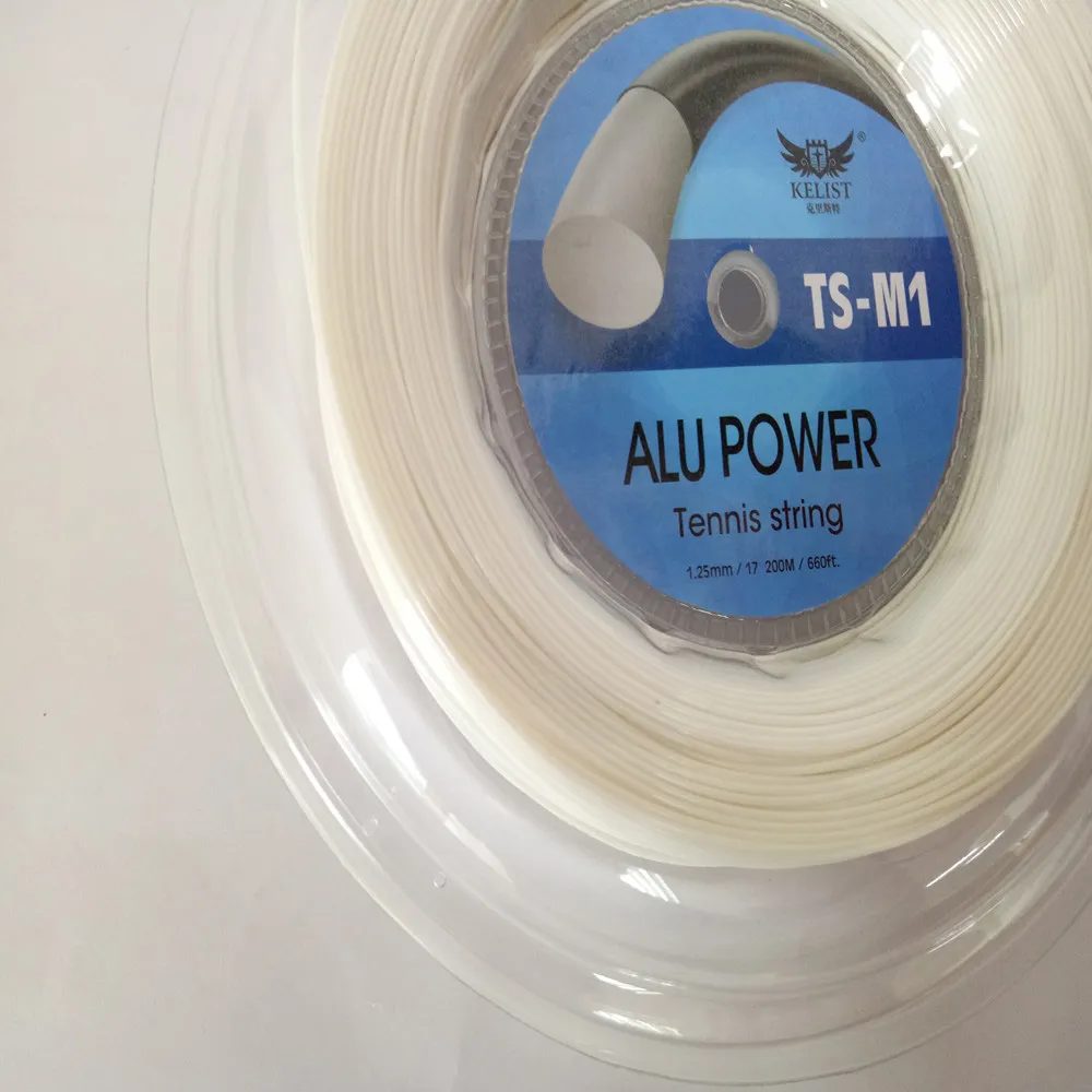 Guage 17L 1 25mm Kelist Alu Power Marka Tenis String Polyester String Tenis Raket Dizesi 200 Metre7184829