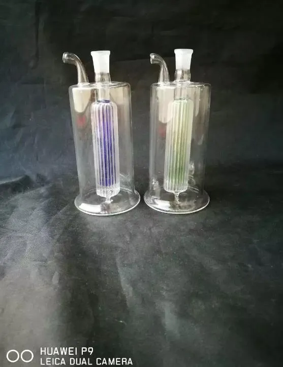 12 cm de haut tuyau en verre verre clair brûleur à mazout tube tuyau huile clou verre tuyau tuyau d'eau, couleur livraison aléatoire