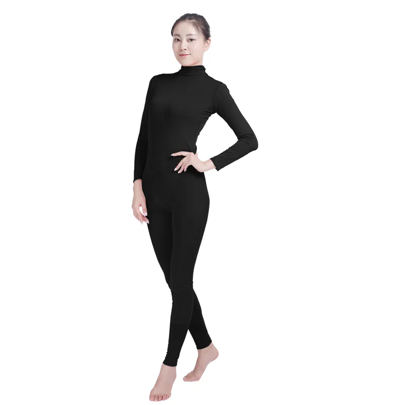 Ensnovo Unissex Cosplay Macacões E Macacões De Nylon Elastano Lycra Bodysuit  Gola Alta Elastano Manga Longa Terno Sem Pés Unitard272o De $137,96