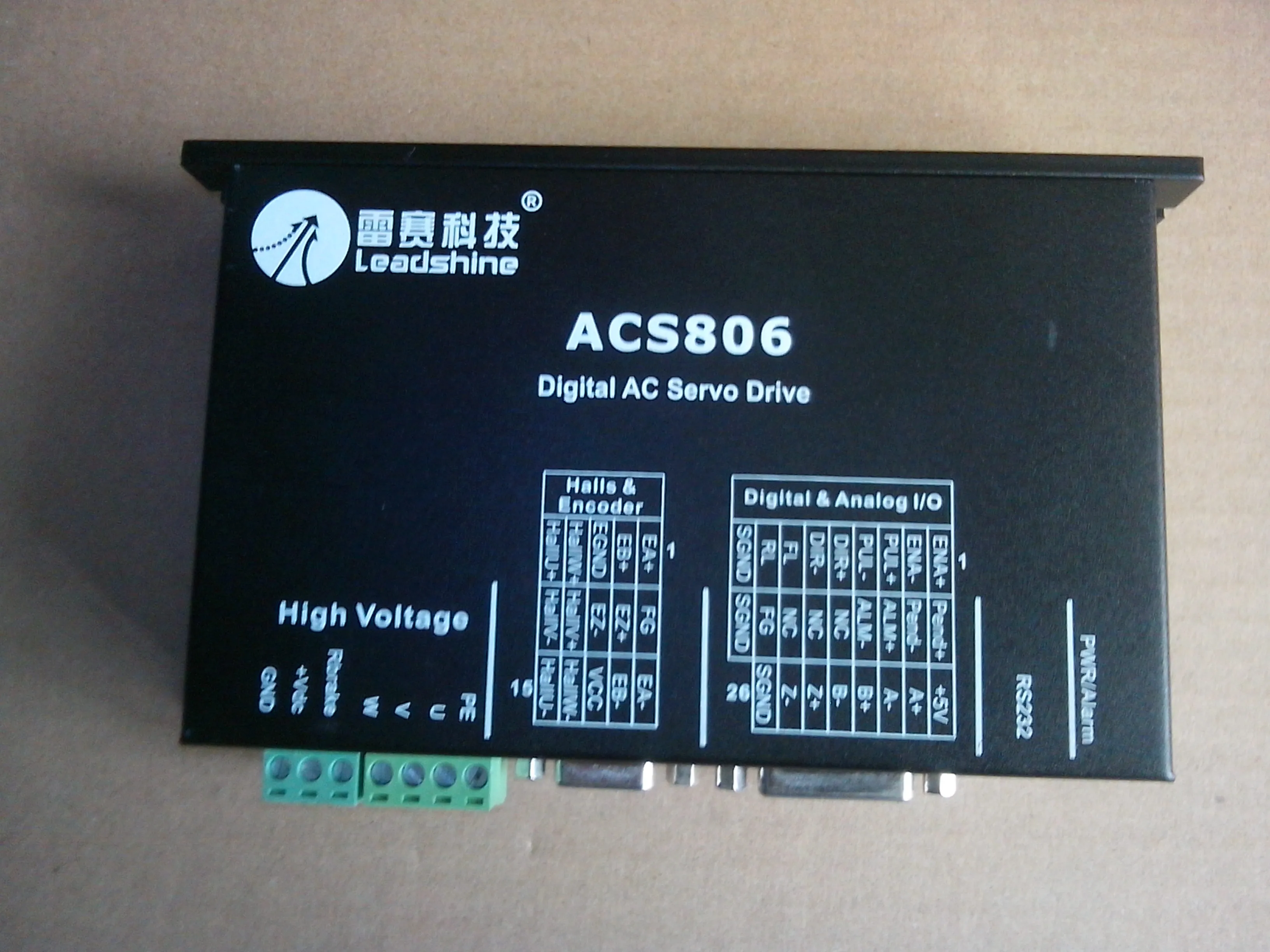 送料無料新しいリーダーサーボドライバACS806 48-80VDC OUT 0Aから18Aの作業400WサーボモーターACM604V60-01-2500 CNC