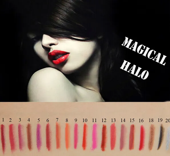 Nouvelle Mode Magique Halo Cosmétiques Maquillage Professionnel 19 Couleur Lipliner Crayon Multi-fonction Beauté Lèvres Stylo Crayon À Lèvres Bâtons