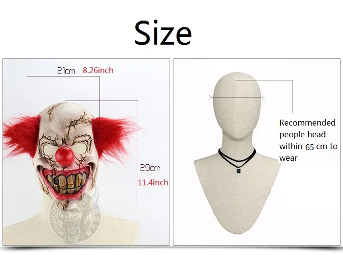 ハロウィーン衣装マスカレードマスクハロウィーンマスク恐ろしいピエロマスク樹脂材料ハロウィーン装飾カーニバルトリック