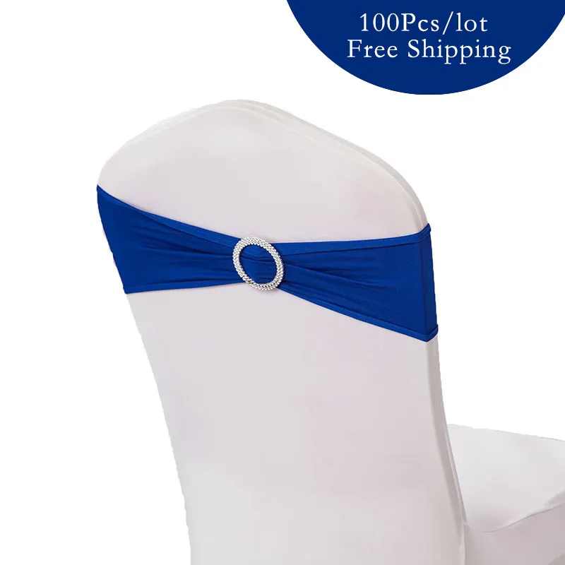 Свадебное стуловое кресло с 100 % BOW SPANDEX LYCRA Свадебное кресло Обложка Sash Bands с Bugle Banquet Party Украшение 2836