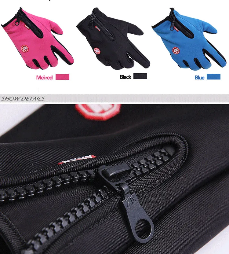Yeni Dokunmatik SN Rüzgar geçirmez su geçirmez açık spor eldivenleri erkek kadın kış iş bisiklet kayak sıcak eldiven js-g014377266