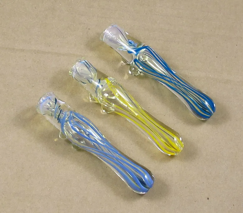 glass one hitter smoke pipe tobacco spoon Heavy dichronic dichroic mix color and style wholesale 4-5 Inch