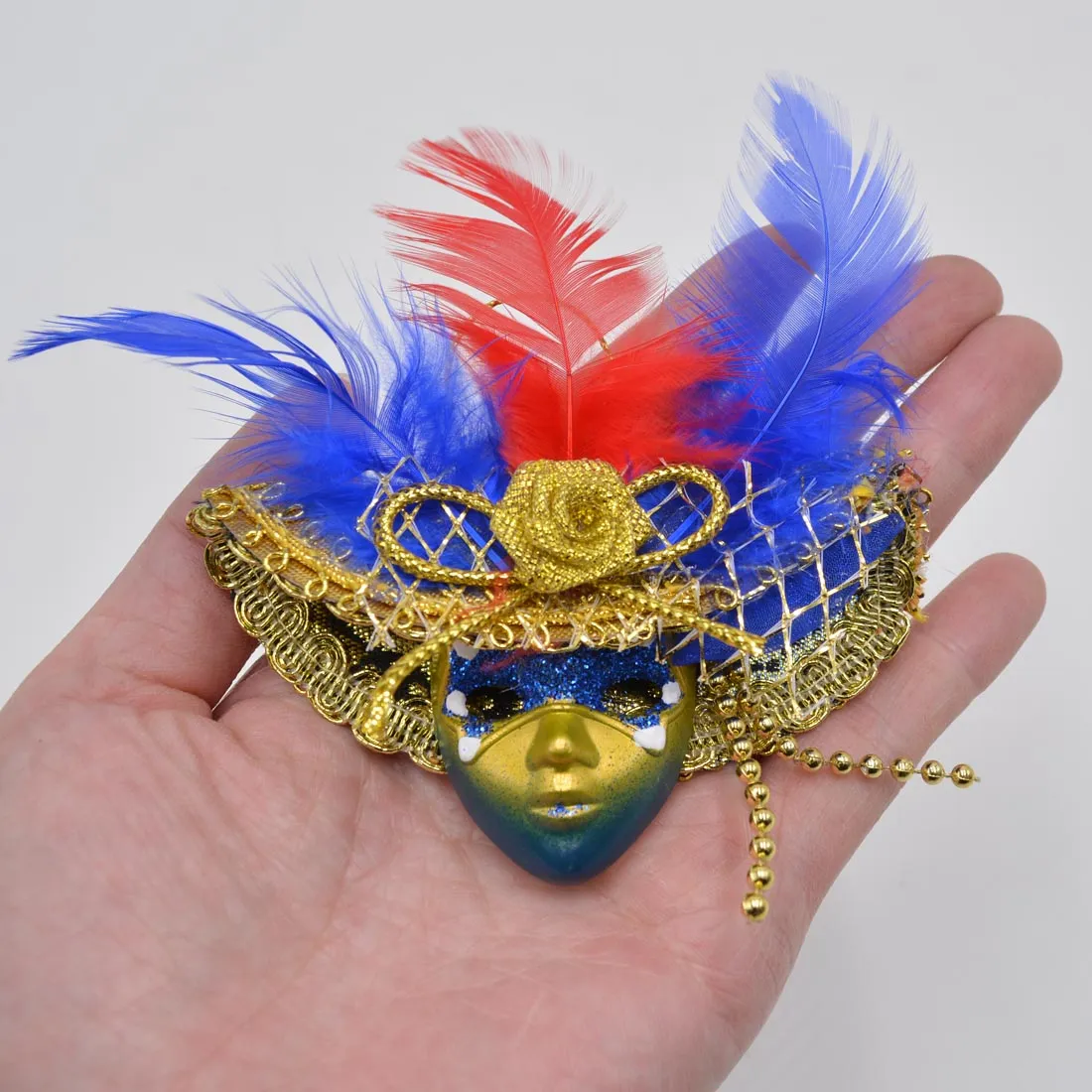 Mini máscara de máscaras, decoraciones para fiestas, paquete de 12 piezas  de plumas de lujo, Mardi Gras, máscara veneciana, decoración de fiesta