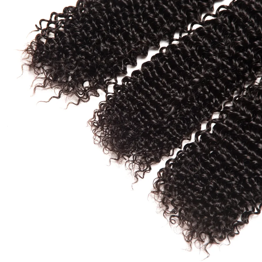 Elibess Hair- Braziliaans Maagdelijk Menselijk Haar 60G / PCS 4 Bundels Kinky Krullend Menselijk Haar Remy Hair Extension