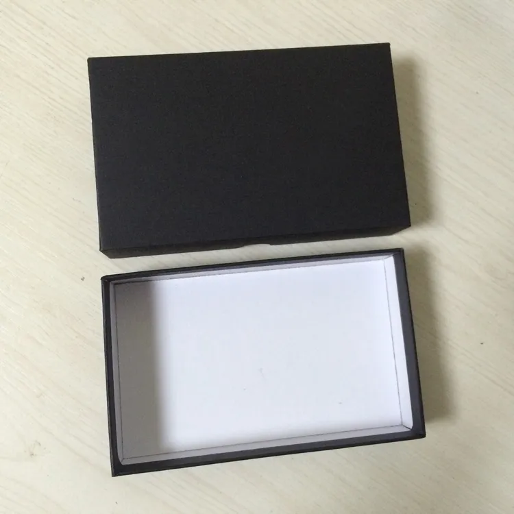 100 pièces emballage en papier noir avec boîte-cadeau emballage cadeau en papier taille de la boîte 160x100x33MM 6.3x3.94x1.3 pouces boîte-cadeau rectangulaire