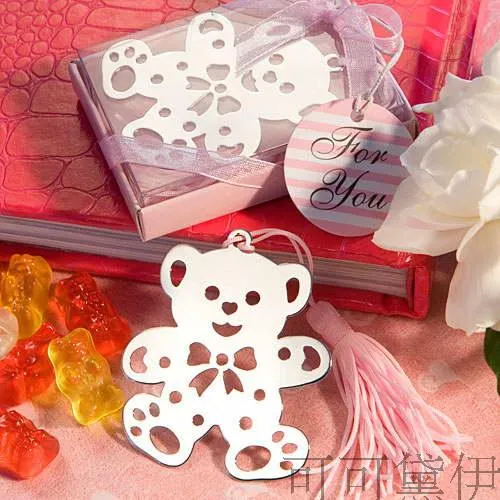 Snowflake Bookmarker Bookmark Student Gift box Wedding Favors Bear Bookmarks Party Christmas