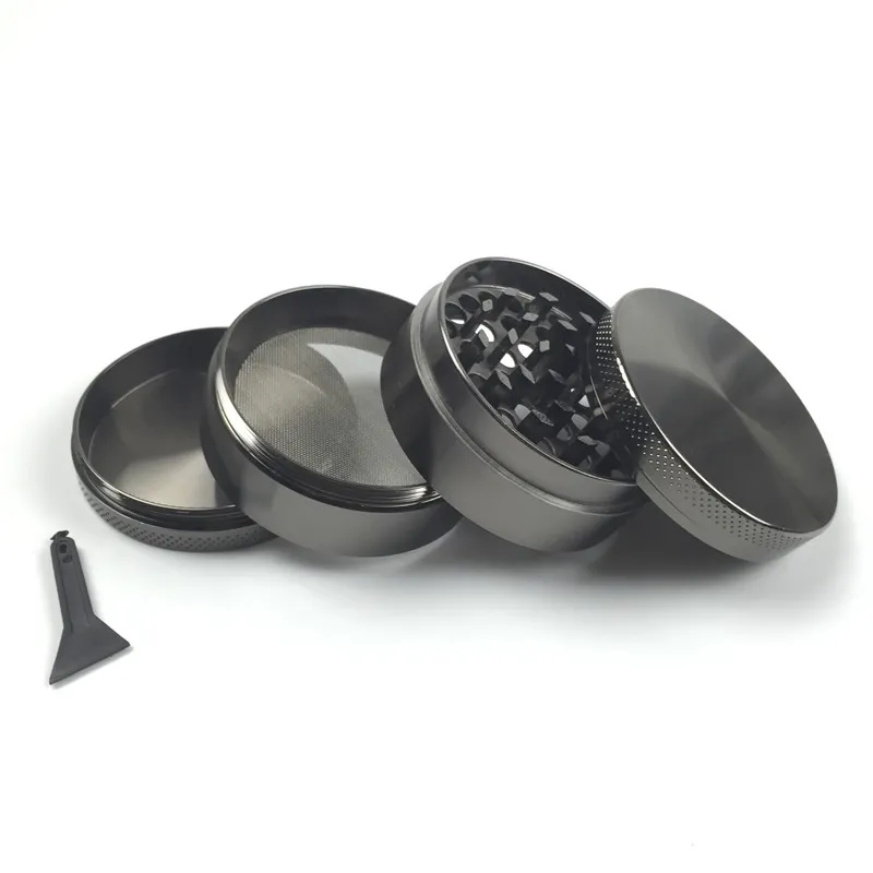 herb grinder metal smoking pipes with 22 inch blue red black grey silver tobacco spice grinder Zicn cnc teeth1028923