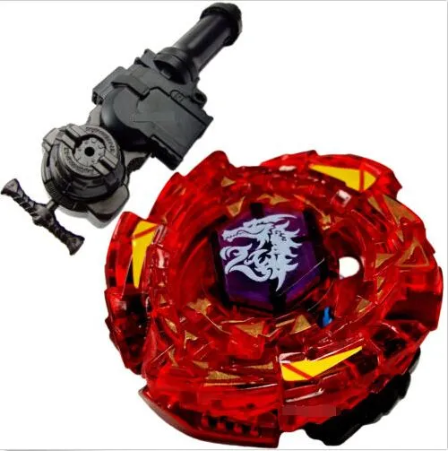 Peonza Beyblade Metal Fusion Top Metal Master Fight BB116-D Fang Leone W105R2F + L-R Starter Launcher + Hand Grip + Light Launcher