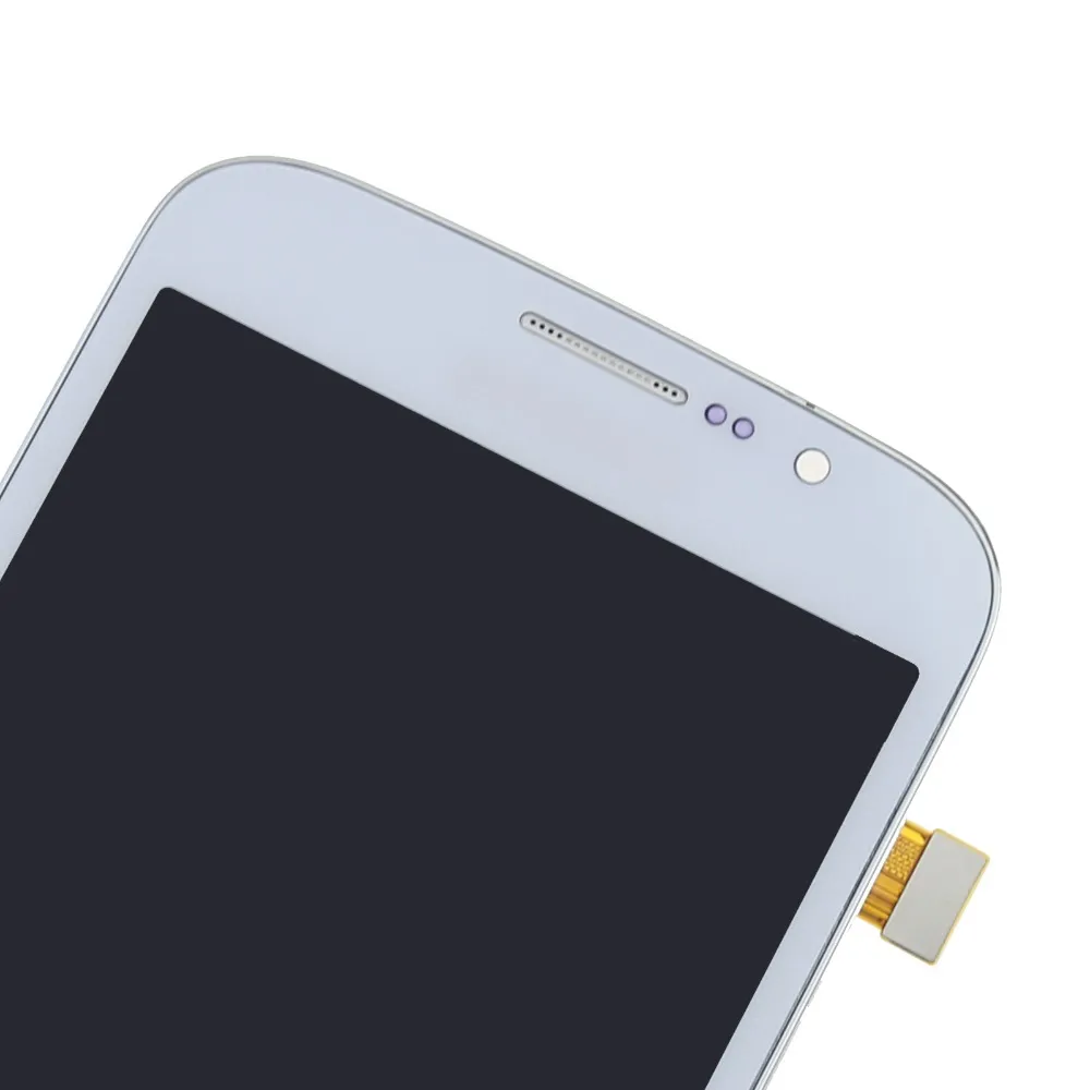 Cor branca para samsung galaxy mega 5.8 i9152 display lcd touch screen com quadro substituição digitador assembléia, frete grátis
