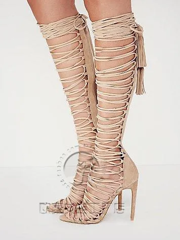 Gladiator over the knee heels cheap