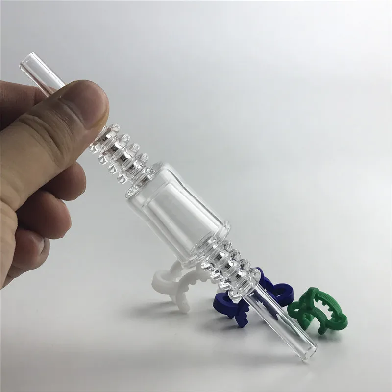 Tester de gota de quartzo ponta de palha com 10 mm de 14 mm de 18 mm de fêmea limpa para o mini kits de coletor de norto de mão fumando NC