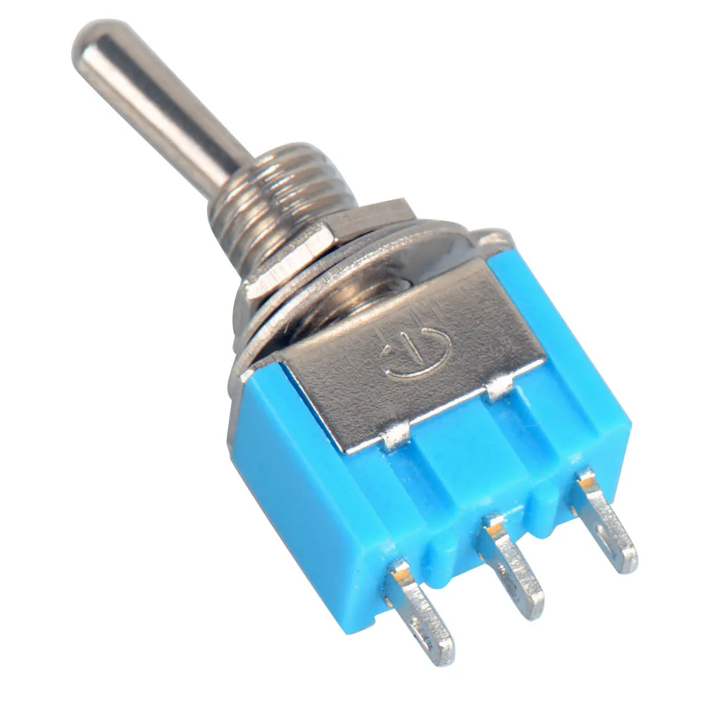 Blue Mini MTS-102 3-Pin SPDT ON-ON 6A 125VAC Miniature Toggle Switches B00048 BARD