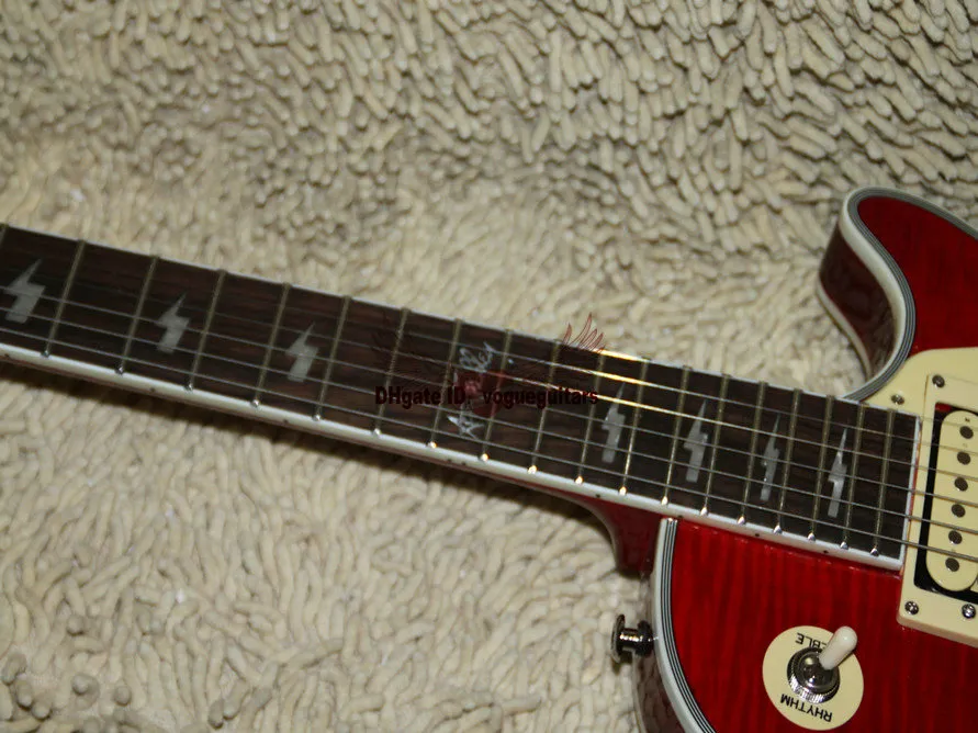 Nieuwe aangepaste winkel Ace Frehley Electric Guitar in Cherry Burst Guitars 2420077