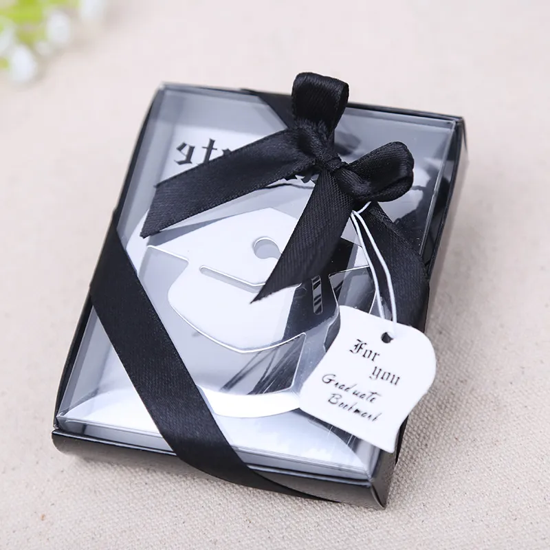 20pcs graduation cap bookmark with Elegant black tassel graduate party and gifts party souvenirs