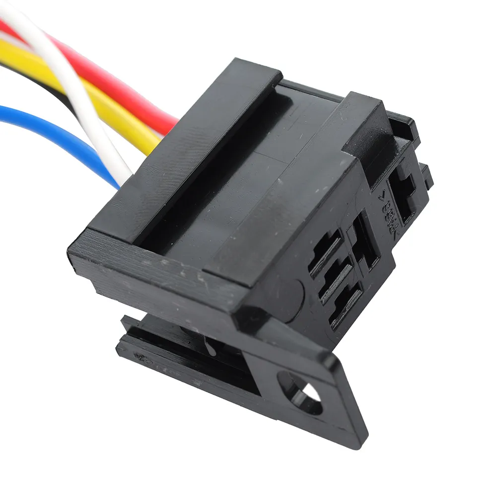 Car Relay 12V 30A SPST Relay 5 Pin with Socket 5 Prong 5 Wire Kit for Electric Fan Fuel Pump Horn Universal