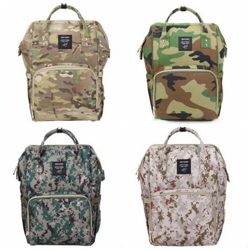 Mommy Nappies Handbags Camo Diaper Maternity Backpacks Brand Fashion