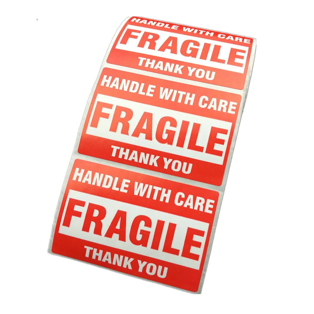 Packing Warning Stikcer FRAGILE Handle With Care With THANK YOU Label Sticker 1 Roll 2x3 Inches 51 X 76mm 8126660